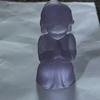 VTG Cesare Toso Murano Molded Glass 3.5” Neodymium Praying Girl Figurine estate