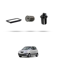 Hoffcar Wartungsset - 3 Filter Kompatibel Mit Hyundai Atos 1.0I 43KW Ab 2001