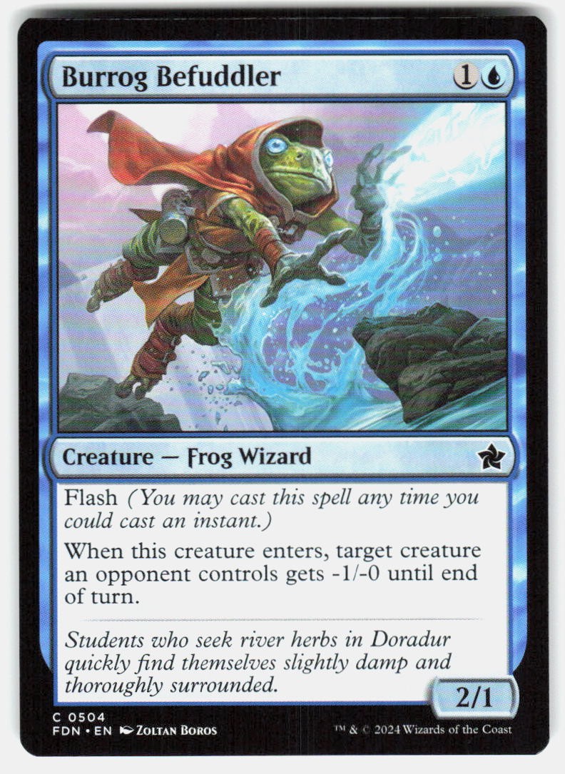 Burrog Befuddler 504 C Foundations NM MTG