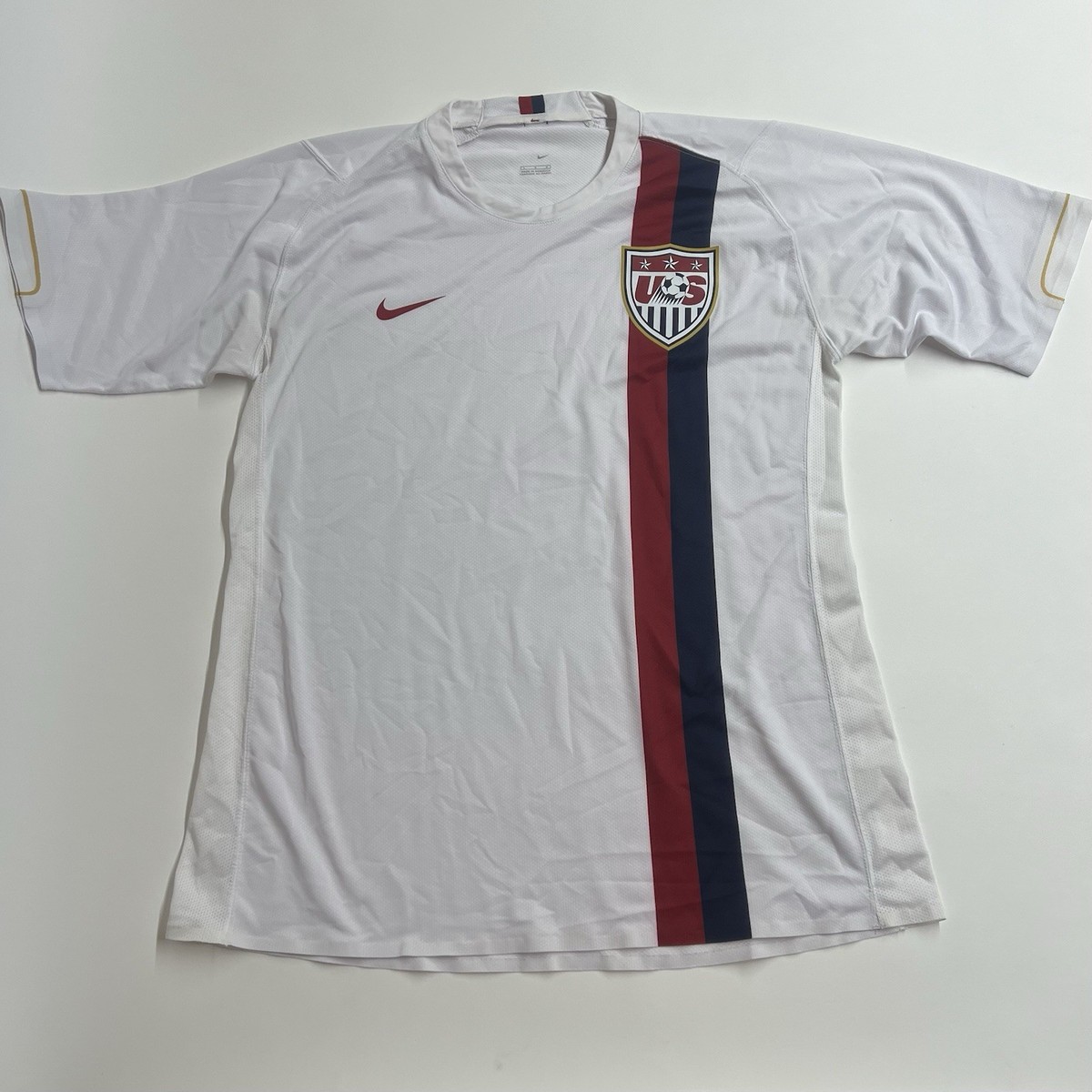 アメリカ代表　2006　ユニフォーム　長袖　XXL　NIKE　ナイキ　白　USA Nike Team USA National Soccer Team 2006-08 Men's LARGE White Home