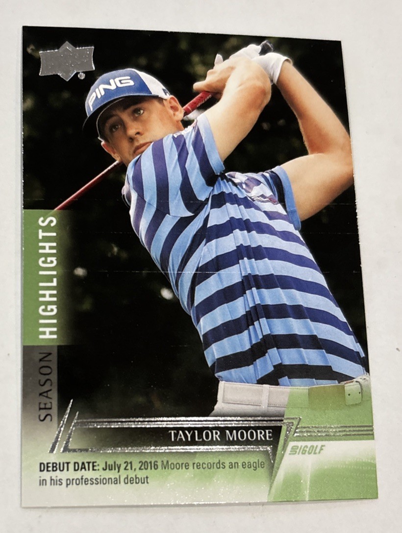 2024 Upper Deck Golf Taylor Moore #58, Season Highlights