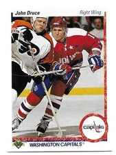JOHN DRUCE 1990-91 UPPER DECK ROOKIE CARD NEAR MINT CONDITION