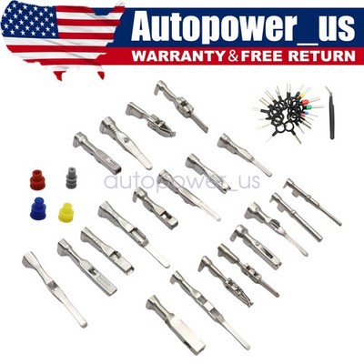 739Pcs Car Electrical Wire Connector Pins Wire Seals Terminal Removal Tool Kit