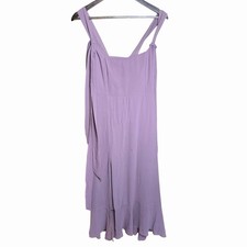 Show Me Your Mumu Claire Midi Dress M Lavender Tie Strap Flowy Boho Wedding