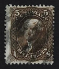 CKStamps: US Stamps Collection Scott#95 5c Jefferson Used CV$850