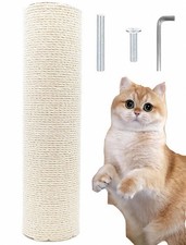 M8 Cat Scratching Post ,13.4Inch Sisal Pole Cat Tree Post with Screws,DIY Scr...