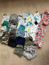 0-6m Baby Boy Mixed Clothing Lot / 20 Pieces Bodysuits Sleepers Shirts Pants
