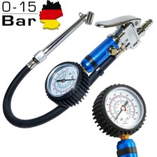 TOP Reifenfüller Druck Luft Reifendruck Prüfer Reifenfüll Pistole Gerät 0-15 Bar