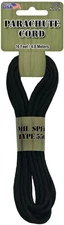 Pepperell PARA-1624 Parachute Cord 4mmx16'-Black (6Pk)