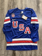 Nike Team USA Hockey 2026 Winter Olympics Milano Home Jersey Blue Size Medium