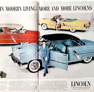 1953 Lincoln Capri Models Advertisement Automobile Centerfold Luxury Vehicle