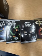 Star Wars 1 thru 6 Prequel Trilogy DVD Set EXCELLENT Full Screen Collection VG
