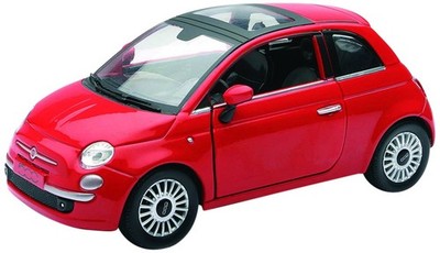 New Ray 71016  FIAT 500, Maßstab 124, Druckguss, Rot