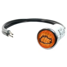 Painless Wiring Dash Indicator Light 80207; Check Engine Light, Amber, 0.500 in.