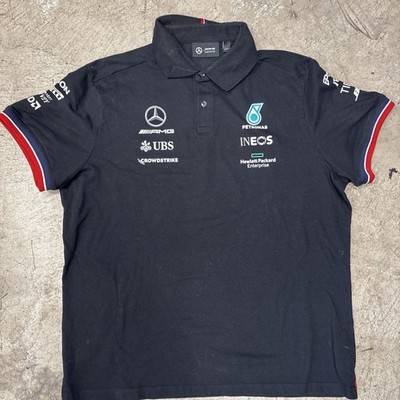 VTG Mercedes AMG Petronas Formula One F1 Team Racing Polo Mens XXL Size 24.5x28