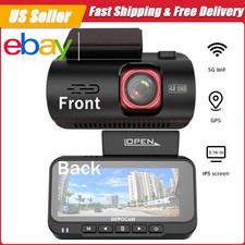 LCD 4K Dash Cam Front and Rear with AI-Powered Driver Assistance G-Sensor WIFI