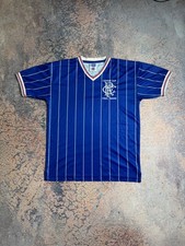 Rangers Glasgow 1983 Home Football Shirt Retro Score Draw Soccer Jersey Size M