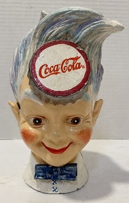 Coca-Cola Vintage Cast Iron Sprite Bank 8 in x 4 1/2 in