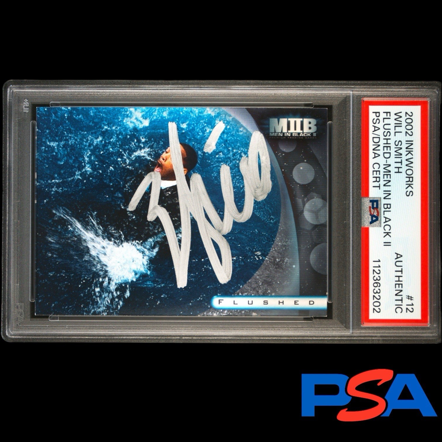 Will Smith Autographed Signed 2002 Inkworks Men In Black II Flushed Auto PSA Authentic Autograph 