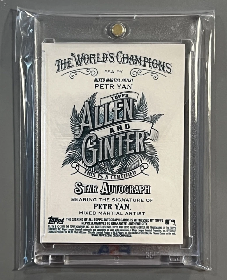 PETR YAN 🏆UFC SUPERSTAR!!! ✨ROOKIE✨AUTHENTIC AUTOGRAPHED (HARD SIGNED) CARD!!! - Image 2 of 2