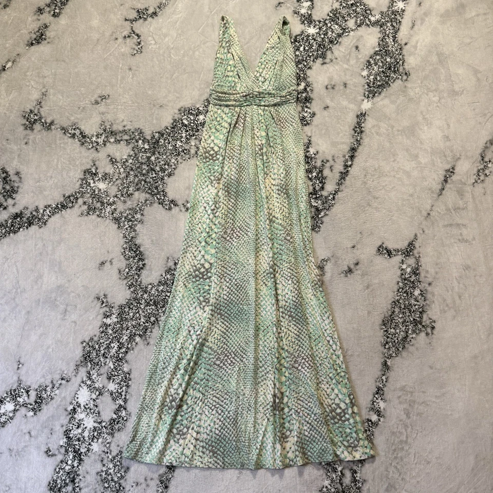 Vestido Tart Collections Mujer Talla S Verde Multi Serpiente Pastel Adrianna Maxi Foto 2 de 4