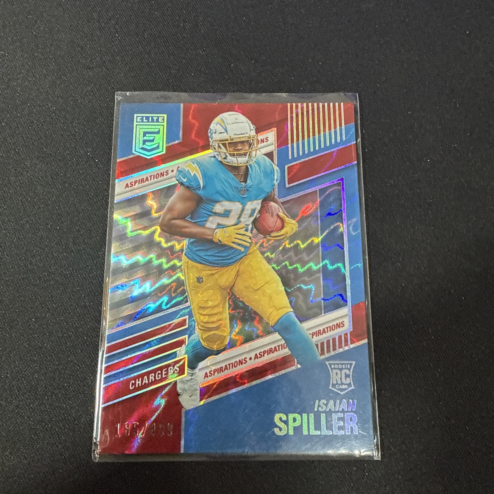 Isaiah Spiller Panini Donruss Elite #109 Aspirations Shimmer