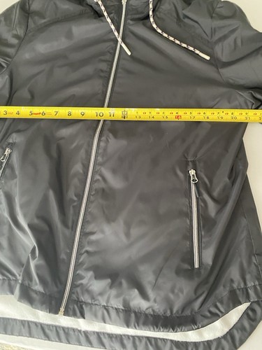 Free Country Jacket women L black hood pocket’s zip up lightweight wind breaker - Picture 11 of 12