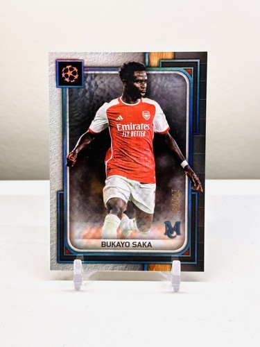Bukayo Saka /75 2023-24 Topps Museum Collection UCL - #43 Sapphire