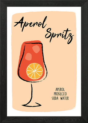 Aperol Spritz gerahmtes Wandbild Poster Leinwanddruck Bild