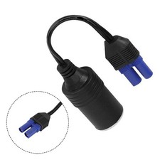 Convenient Black Portable EC5 Socket Adapter for Easy Car Battery Connection