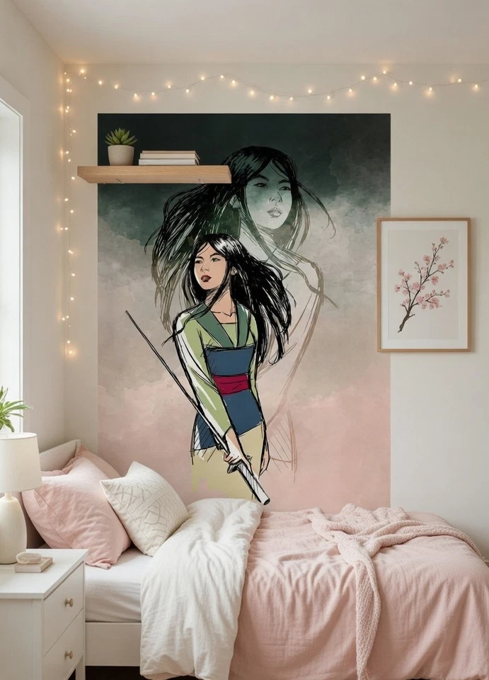 Komar Mulan Teenager Mädchen Wandtapete Fototapete 78x110 Zoll Vlies Wall Mural - Bild 1 von 4