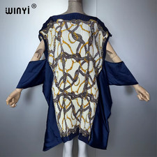 Boho Africa Pleated Elastic Slim Short Dress Casual Beach Cover up Muslim Woman