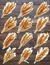 Bunch of Wheat Grain Cut Vinyl Stickers Scrapbooking Laptop Waterbottle