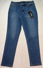 Express Skinny Mid Rise Hyper Stretch Jeans Size 10 Medium Wash