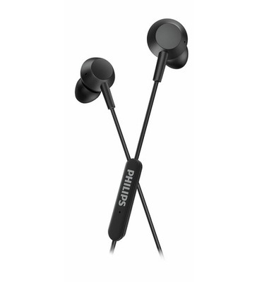 PHILIPS TAE5008BK In-Ear Headphones With Mic   Lightweight Wired Headphones   US