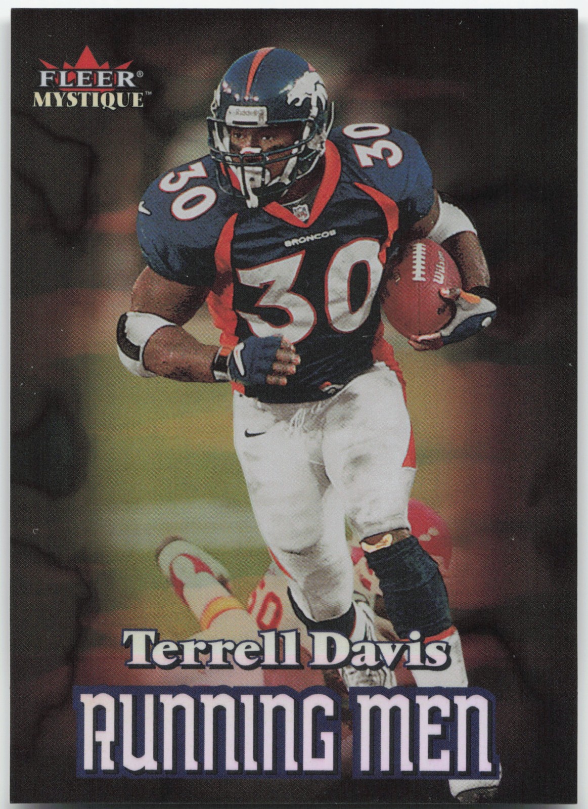 2000 Fleer Mystique #3 RM Terrell Davis Running Men