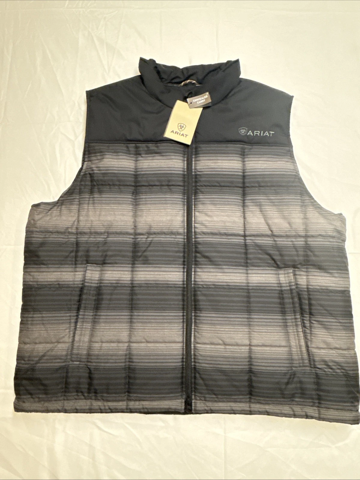 NWT Ariat Crius Insulated Concealed Carry Vest Men 3XL Extreme Warmth Serape Blk