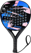 Padel Racket Carbon Fiber Surface with EVA Memory Flex Foam Core Padel Tennis Ra
