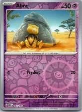 Abra 063/165 Common 151 Pokemon Reverse Holo Near Mint