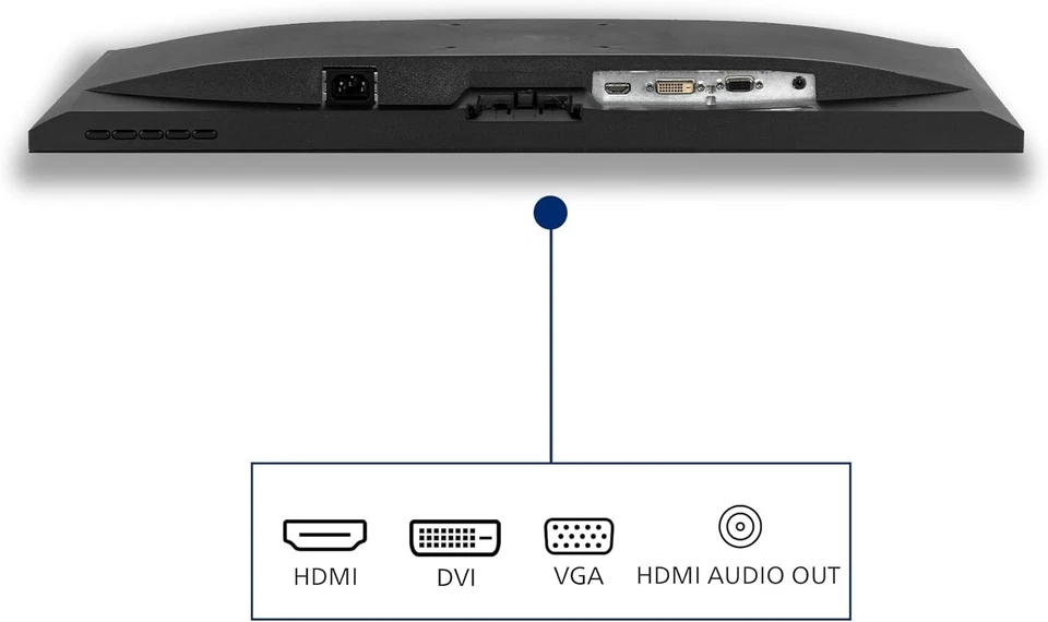 Philips 273v7qdsb - 27 zoll fhd monitor 1920x1080, 75 hz, vga, dvi, hdmi schwarz - Bild 4 von 4