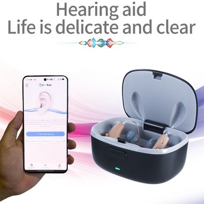 OTC Bluetooth App Control Rechargeable Hearing Aids For Seniors Adults Streaming