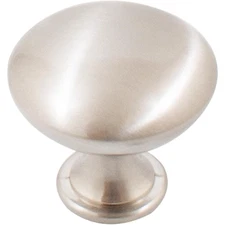 Classic Cabinet Knob, 1-1/8 Inches, Satin Nickel by Stone Harbor Hardware