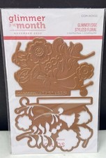 Spellbinders GLIMMER OF THE MONTH Stylized Floral Flowers Foil Foiling Nov 2022