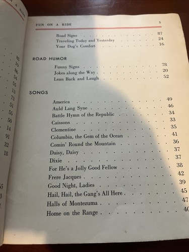Fun On a Ride Special Games to Play In a Car Book Vintage 1952 Edition - Foto 5 di 11