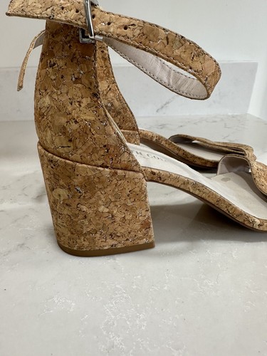 Kenneth Cole Sandals One Band Cork Ankle Strap Shoes Size 8 - Picture 5 of 10