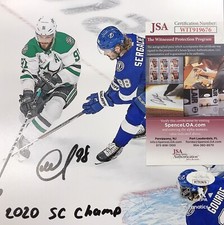 MIKHAIL SERGACHEV Signed Autographed 8x10 T.B. Lightning  Photo JSA  WIT919676