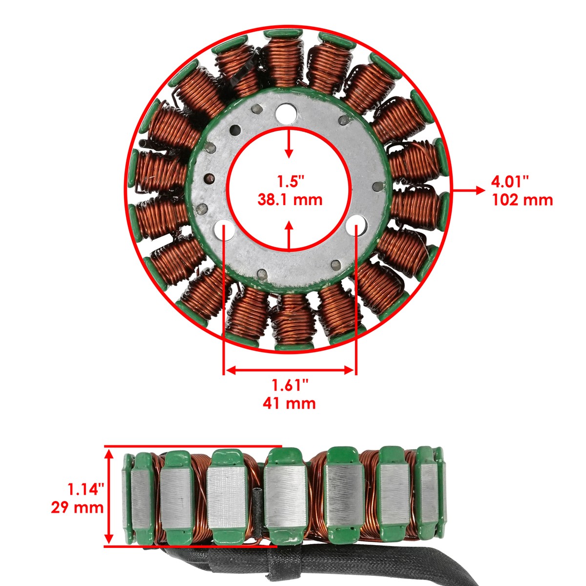 Stator for Kawasaki Bayou 300 KLF300 1988-1992 1993 1994 1995 1996