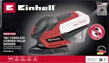 EINHELL TE-OS 18/1 LI 18V CORDLESS CORNER PALM SANDER WITH PAPER - NEW!