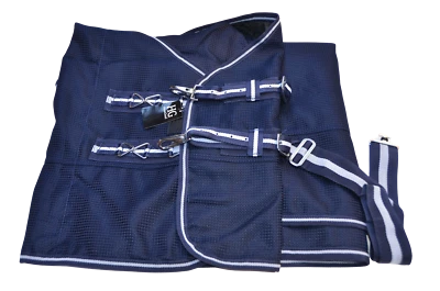 Horse Guard Sommerdecke Weide Fliegendecke Transport Insekten Fliegenschutz blau