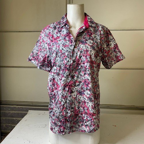 Robert Graham The Palaza kurzärmliges Shirt mit Knopfleiste Herren Größe 4XL